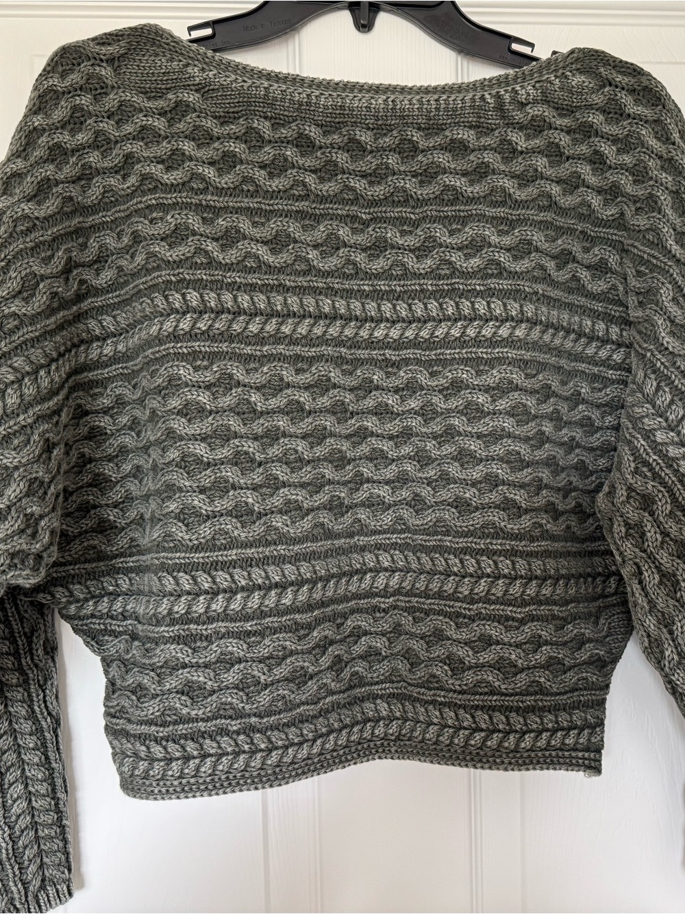 Pilcro Anthropologie Micro Fisherman Cable-Knit Sweater - Sz XL - Picture 5 of 8